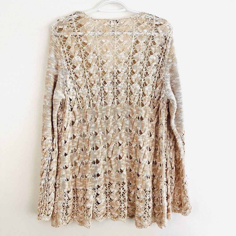 CATO Boho Open Knit Bell Sleeve Sweater Plus Size 18/20W